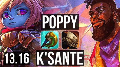 Poppy Vs K Sante Top M Mastery Games Dominating