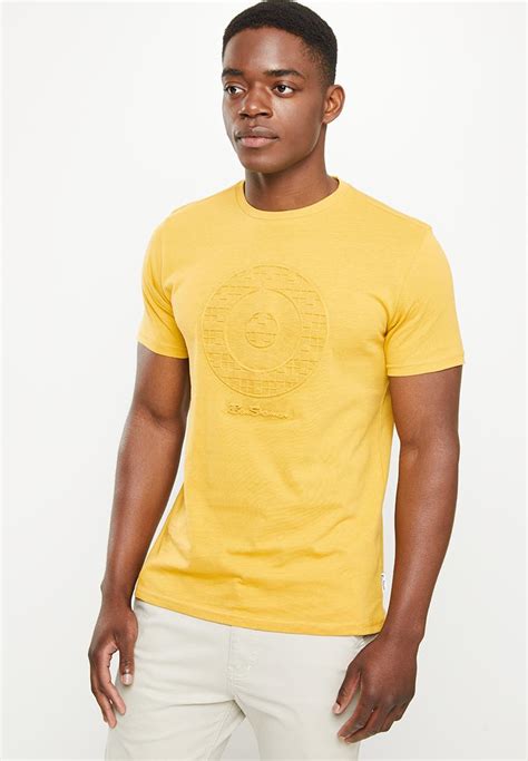 Target Chq Emboss Up Tee Dijon Ben Sherman T Shirts Vests