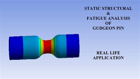 Gudgeon Pin Wrist Pin Piston Pin Structural I Fatigue Analysis