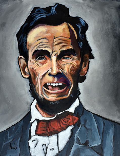 Abraham Lincoln Laughing Painting by David Hinds - Pixels