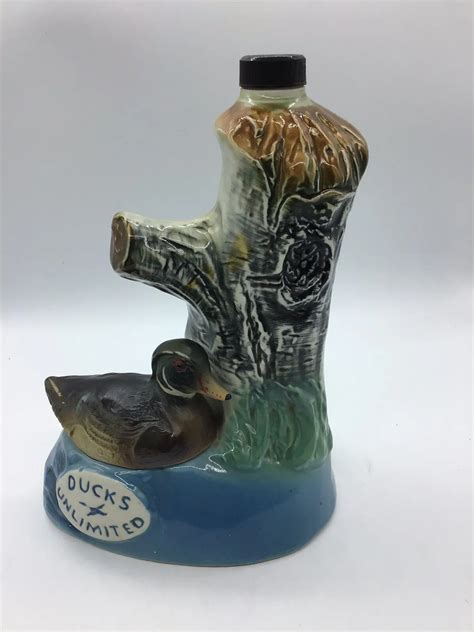 Mavin Vintage Jim Beam Ducks Unlimited Liquor Bottle Decanter Empty