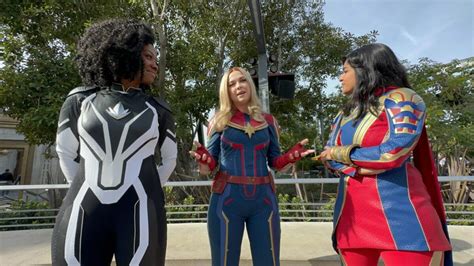 Photos Video Monica Rambeau Joins Carol Danvers And Kamala Khan For The Marvels Meet And