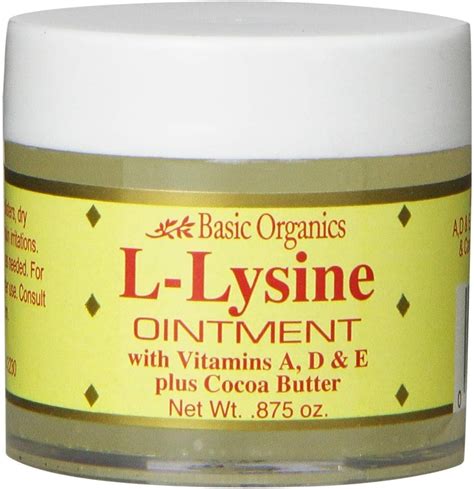 Amazon Basic Brands L Lysine Ointment Cold Sore Fever Blister