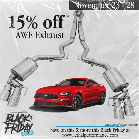 Awe Exhaust Off Lethal Performance Black Friday Sales Continue