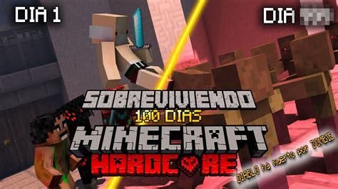 Sobrevivimos Dias En Minecraft Hardcore Y Pas Esto Youtube