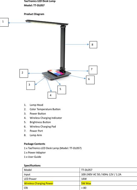 Sunvalleytek Tt Dl Led Desk Lamp User Manual User Manual