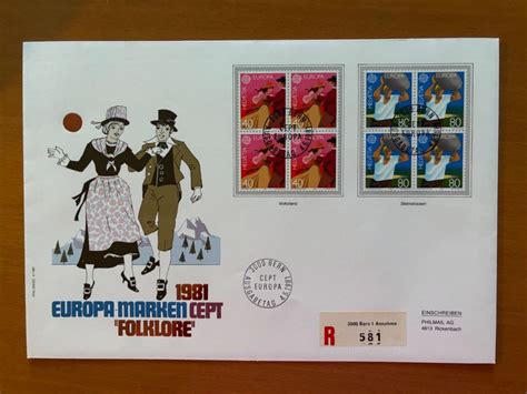 Luxusbrief Europa 4er Block Satz FDC 4 5 1981 Kaufen Auf Ricardo