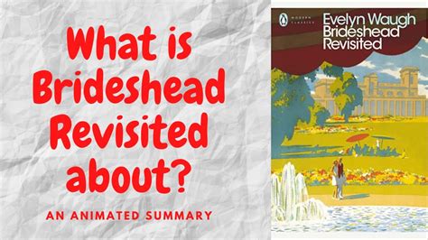 The Brideshead Revisited By Evelyn Waugh Youtube