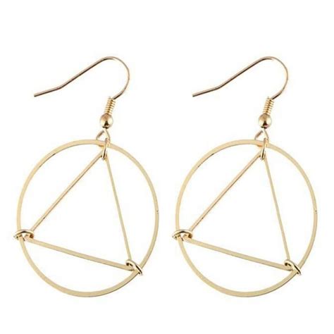 Boucles D Oreilles Créoles Creuses Géométriques Simples Boucles D