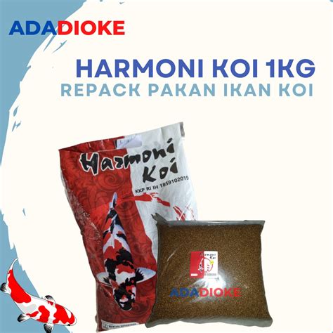 Jual Harmoni Koi Kg Repack Makanan Pakan Pellet Ikan Koi Mm