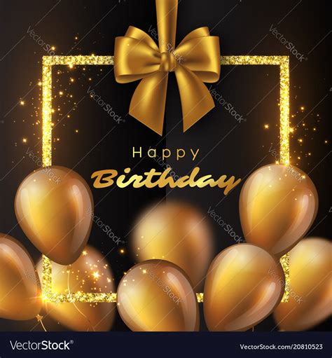 Luxury Happy Birthday Design Royalty Free Vector Image