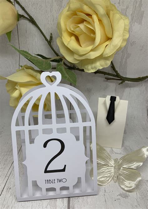 Table Numbers 1 15 Birdcage Design