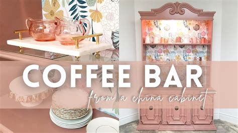 Upcycling A China Cabinet Into A Coffee Bar Easy Furniture Flip