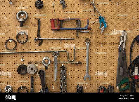 Tools in a factory workshop Stock Photo - Alamy