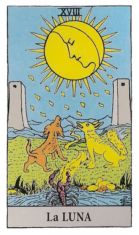 La Luna Del Tarot Arcano Xviii Interpretaci N Y Significado Tarot Gratis