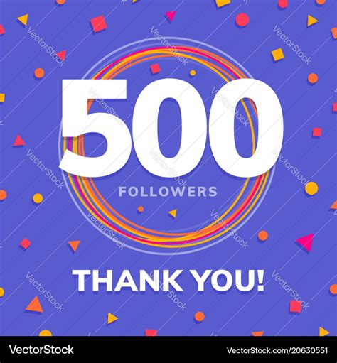 1000 Followers Social Sites Post Greeting Card Vector Image