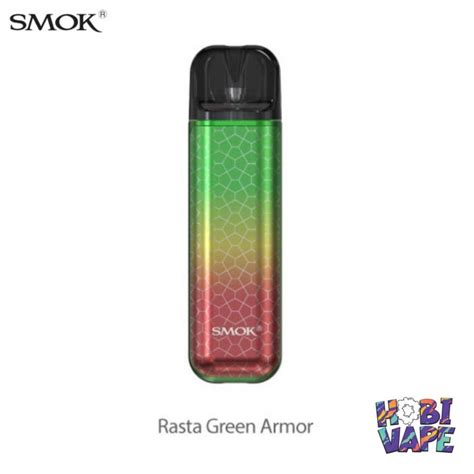 Smok Novo S Vape Rokok Elektrik Pod Mod Vapor Relx Rasta Green Armour