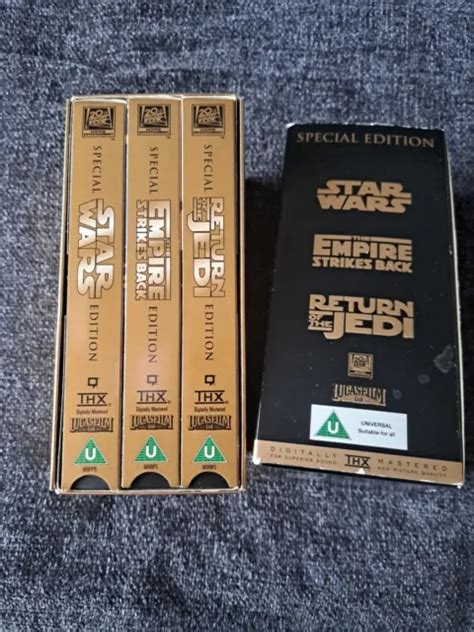 Collectabke Star Wars Trilogy Special Edition Gold Box Set Vhs Sur