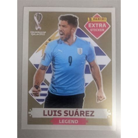 Figurinha Extra Legend Luis Suárez Dourada Panini Oficial Shopee Brasil