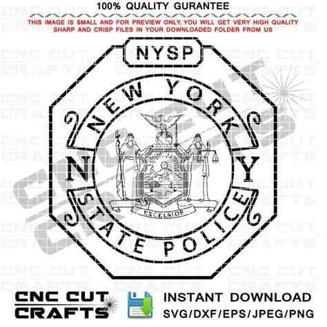 New York State Police Svg NYSP Vector Badge, Patch, Logo, Emblem, Seal ...