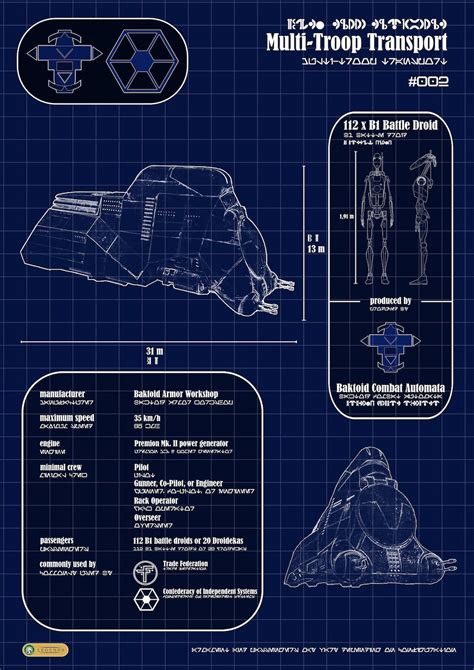 Star Wars Blueprint MTT Double-sided regular/lego Version - Etsy