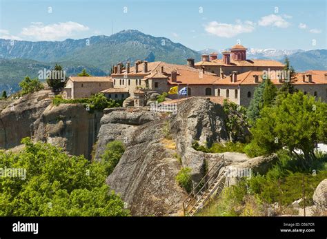 Monastery Of St Stephens Meteora Thessaly Greece Stock Photo