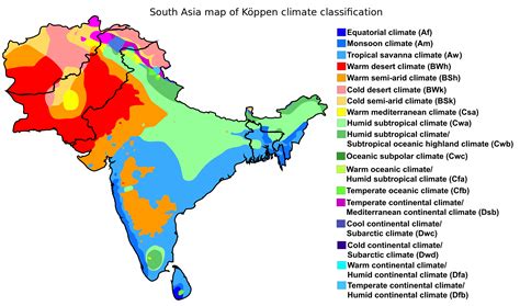 Climate of India | South asia map, Asia map, South asia