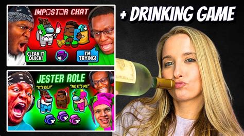 Drinking Sidemen Among Us Impostor Chat Plus Jester Role Jynxzi