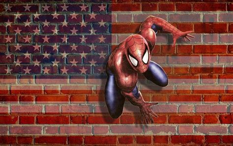 Spider Man Usa Flag Wallpaper Iphone Black The Best 16 Miles Morales En