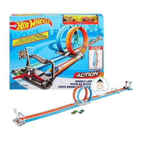 Hot Wheels Double Loop Dash Trackset ชดรางHotwheel รางตรงกา รางชด