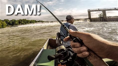 Crazy Fishing Below A Spillway Many Species Caught YouTube