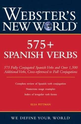 Webster S New World Spanish Verbs Paperback Good