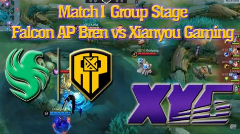 Match 1 Falcons AP Bren Vs Xianyou Gaming MSC 2024 Group Stage YouTube