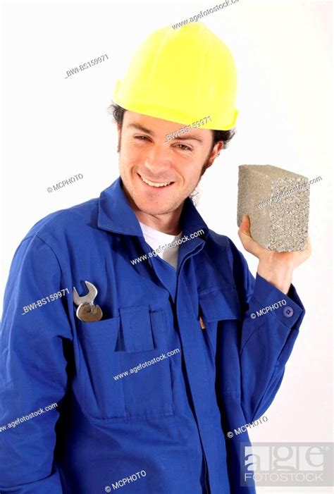 building worker with tools, Stock Photo, Picture And Rights Managed Image. Pic. BWI-BS159971 ...