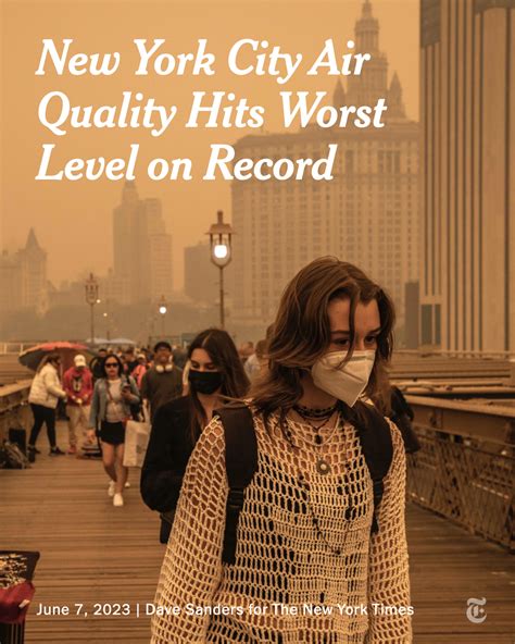 The New York Times On Twitter The New York City Air Quality Index Reached 392 On Wednesday