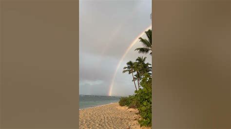 Double Rainbows At Haleiwa Hawaii Shorts Youtube