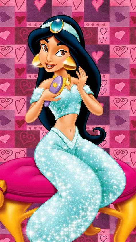 All Disney Princess Jasmine Pink Background Hd Phone Wallpaper Peakpx