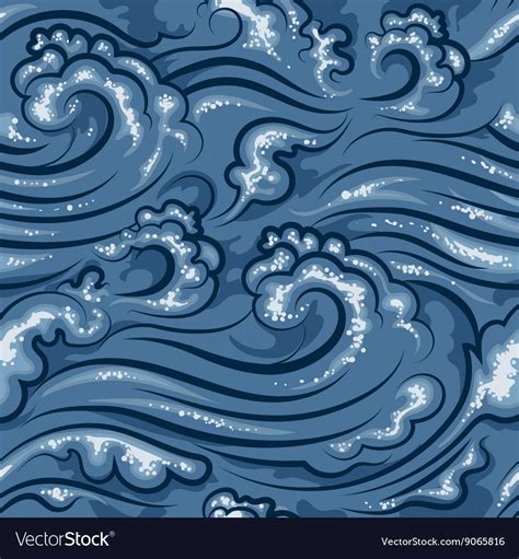 Japanese Oriental Seamless Pattern Royalty Free Vector Image