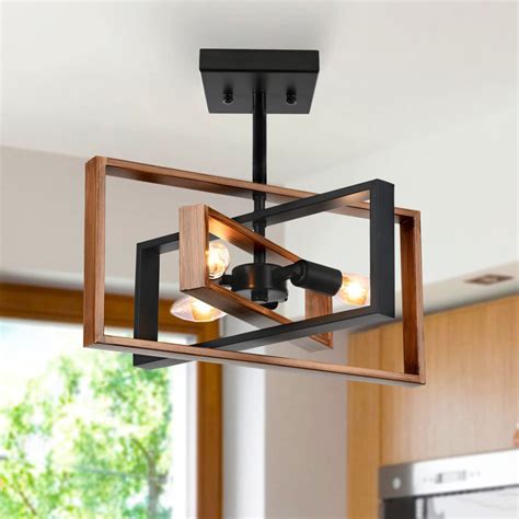 17 Stories Flush Mount Ceiling Light Fixture for Kitchen Dining Room ...