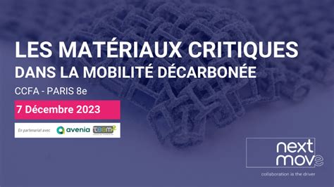 Les Mat Riaux Critiques Dans La Mobilit D Carbon E