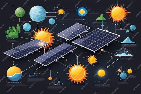 Solar Cell System Diagram Vector Illustrations Premium Ai Generated Image