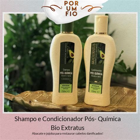 Pós Química Bio Extratus Shampoo e condicionador Juro Valendo