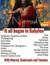 Image Result For Babylonian Trinity Nimrod Semiramis And Tammuz