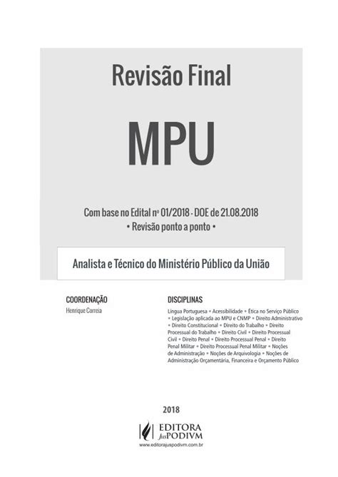 PDF Revisão Final editorajuspodivm br de Administração