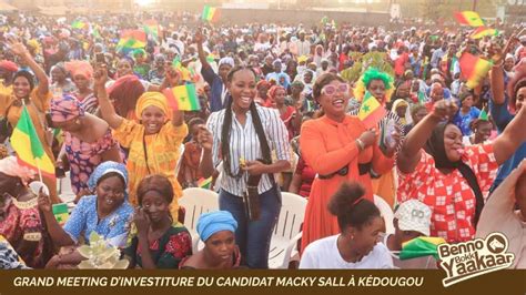 Meeting Dinvestiture De Macky Sall K Dougou Ousmane Sylla R Ussit