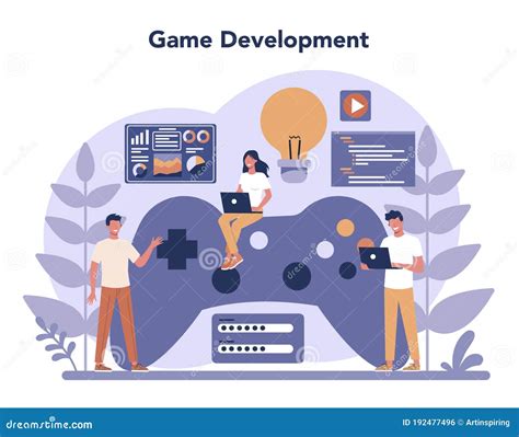 Game Development Concept Creative Process Of A Computer Video Stock