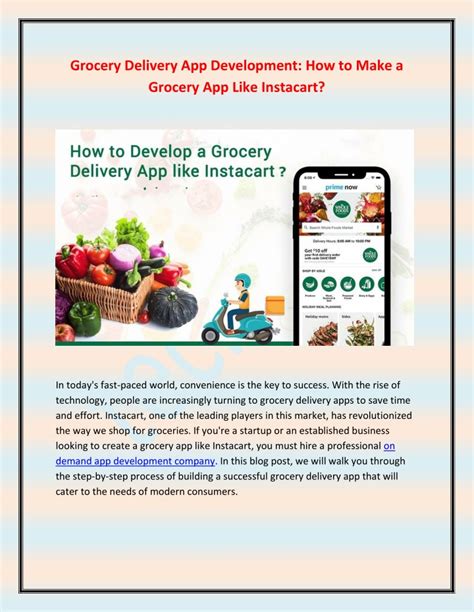 Ppt Grocery Delivery App Development How To Make A Grocery App Like