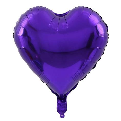 Balão Metalizado Coração Roxo 45cm 10 unidades Gis Festa Loja de