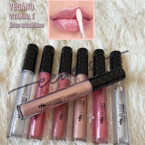 Gloss Labial Lip Volumoso Max Love Brilho Hidratante Vegano Shopee Brasil