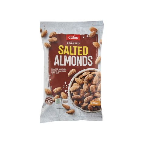 Buy Coles Salted Almonds 200g | Coles